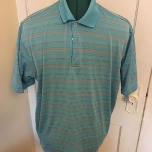 Blue/orange Adidas Golf Polo in good condition!